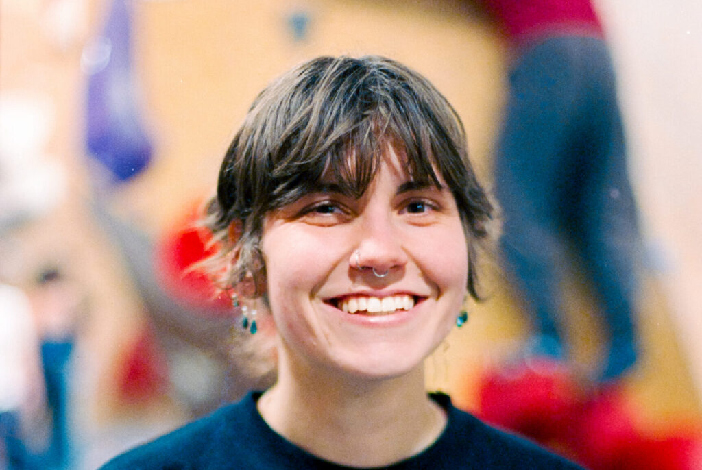 Route setter Lily Bowser