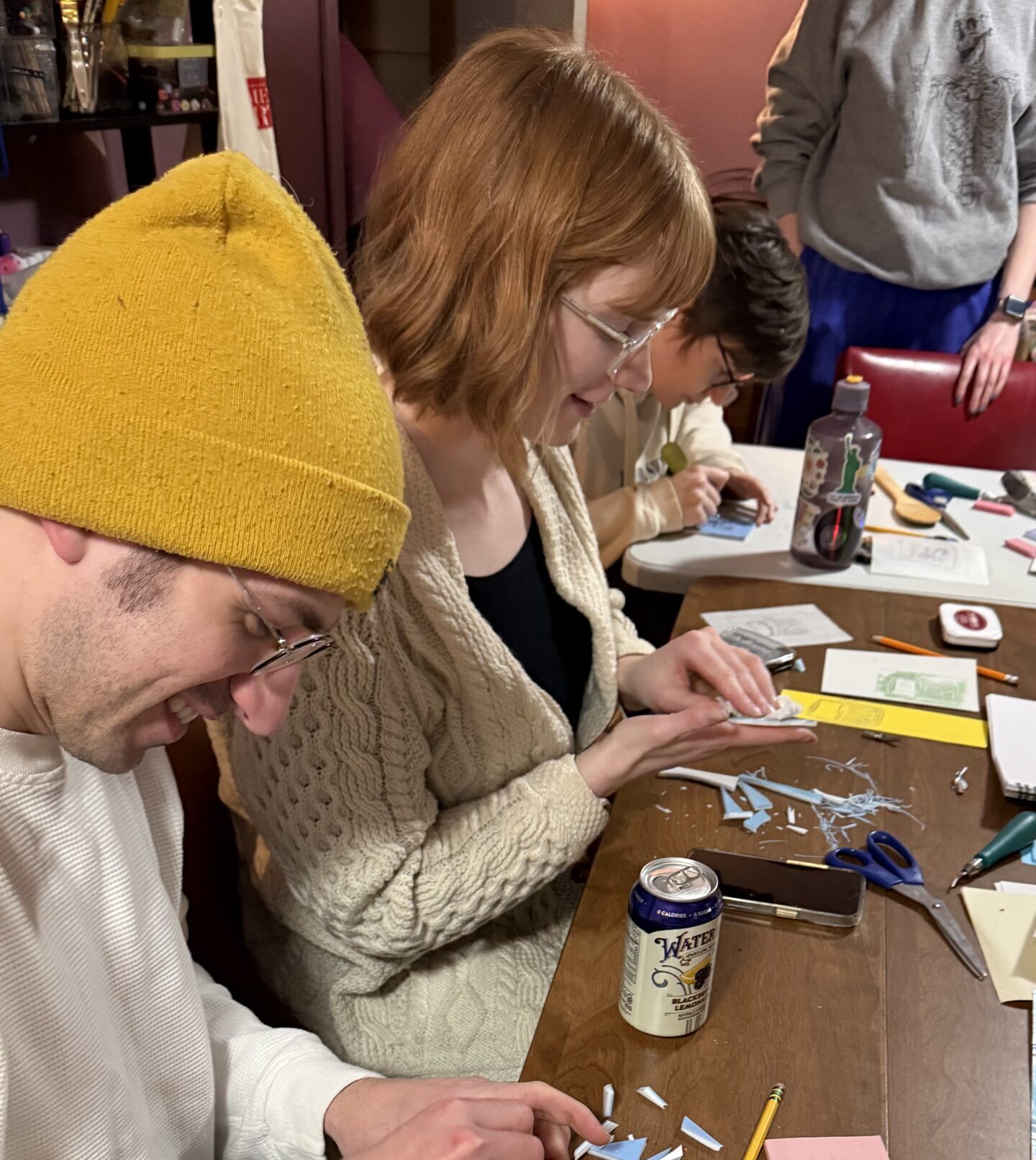 a couple crafting at North Mass