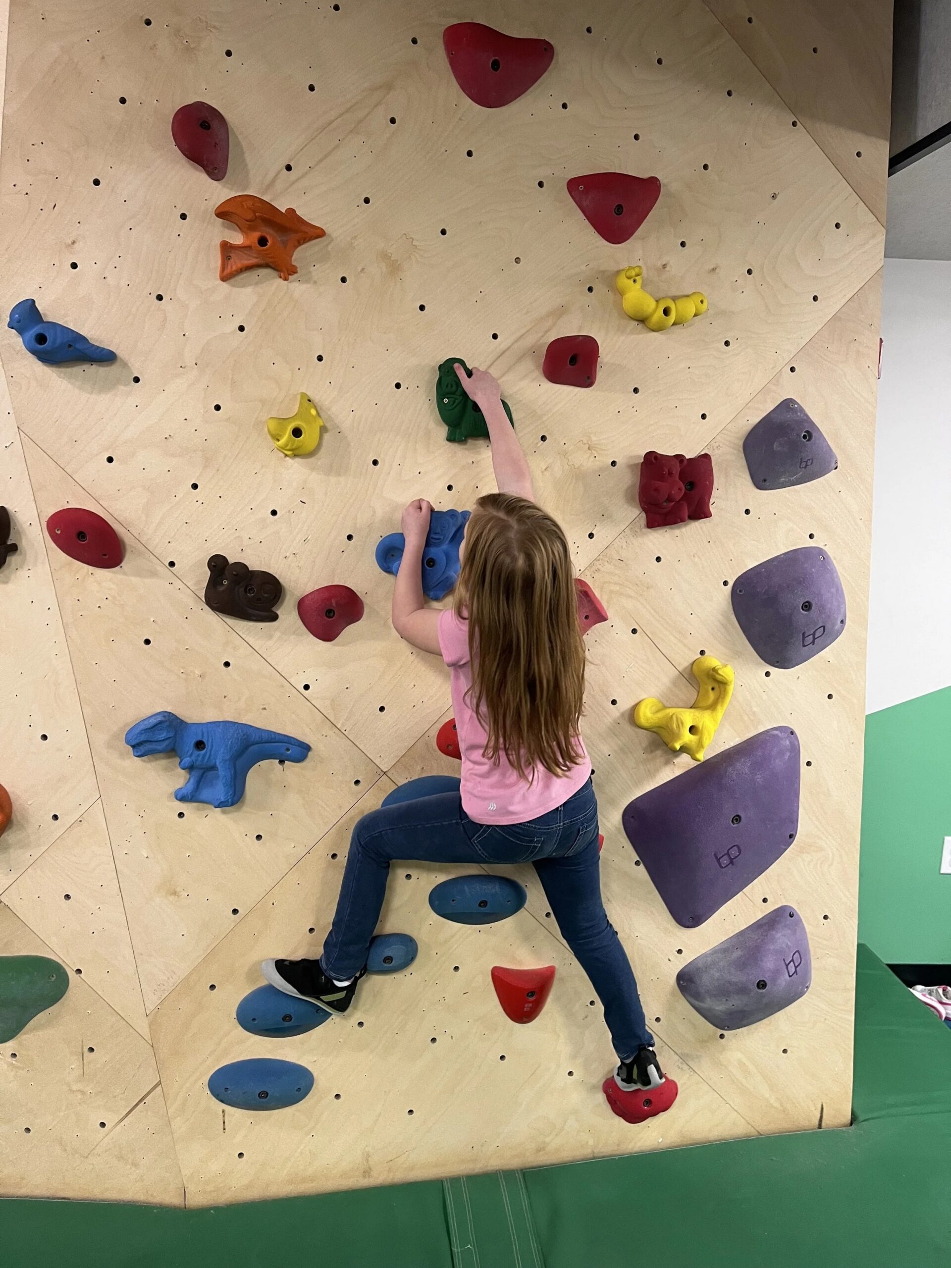Kid climbing at North Mass