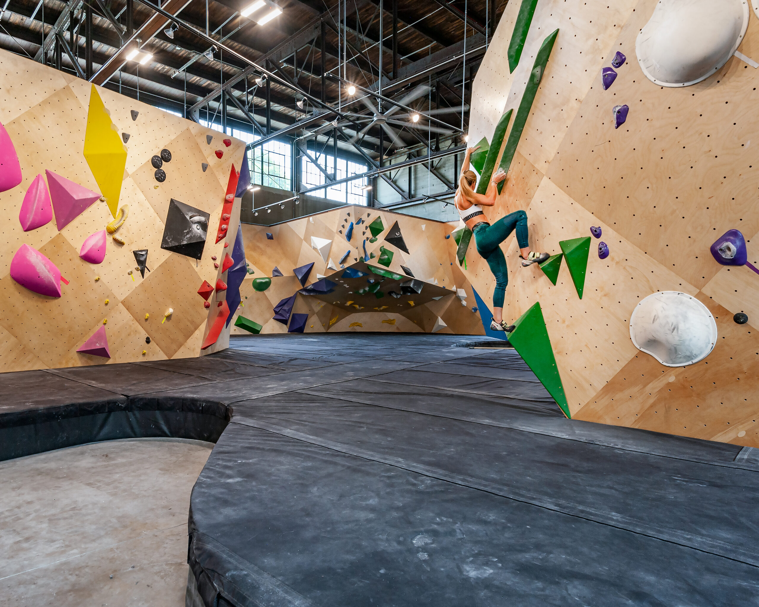 Bouldering floor at North Mass