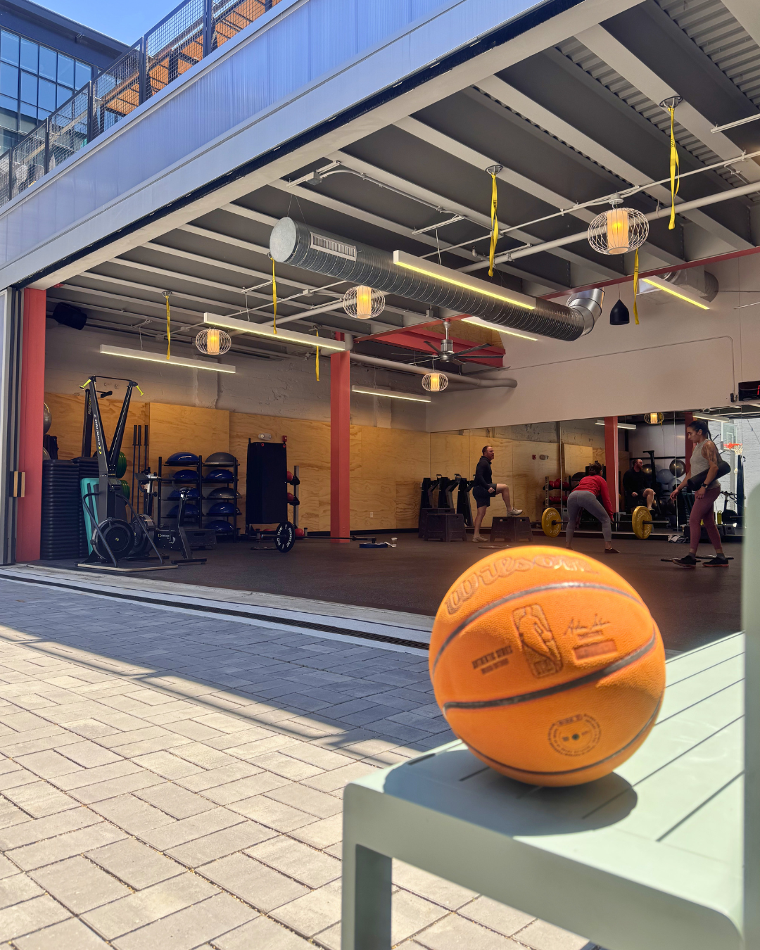 Fitness studio from outside at North Mass
