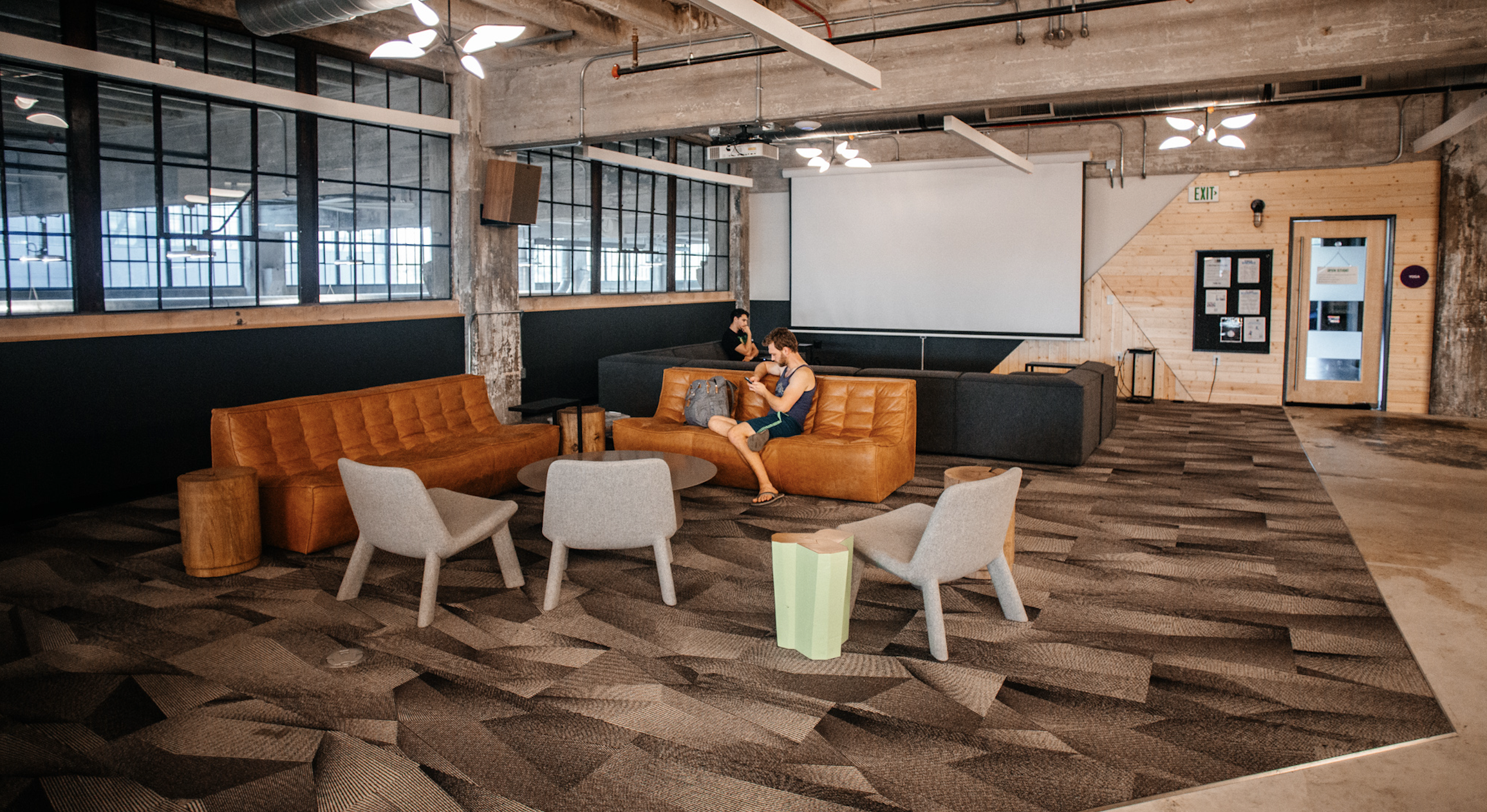 Couch area at Top Out Cafe