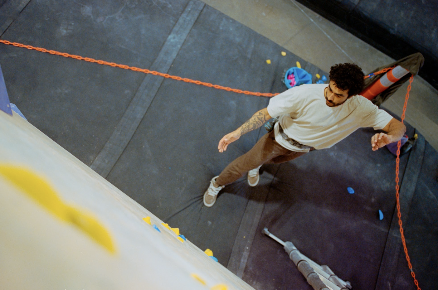 Dre setting a route at North Mass
