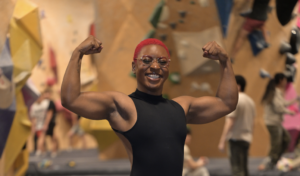 Fitness Instructor at North Mass Bria Bradley Flexing